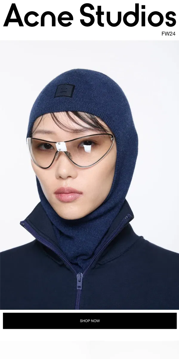 Email from Acne Studios. New in: Seasonal accessories