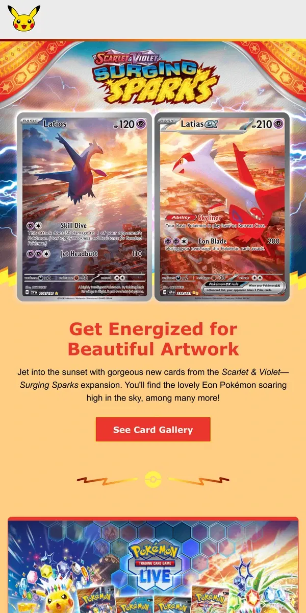 Email from Pokémon. Sparks Are Flying ⚡🎇