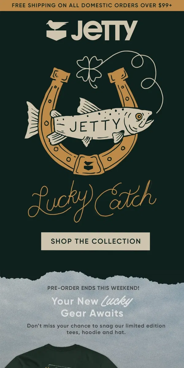 Email from Jetty. Limited Edition 🍀 St. Paddy's Day Apparel