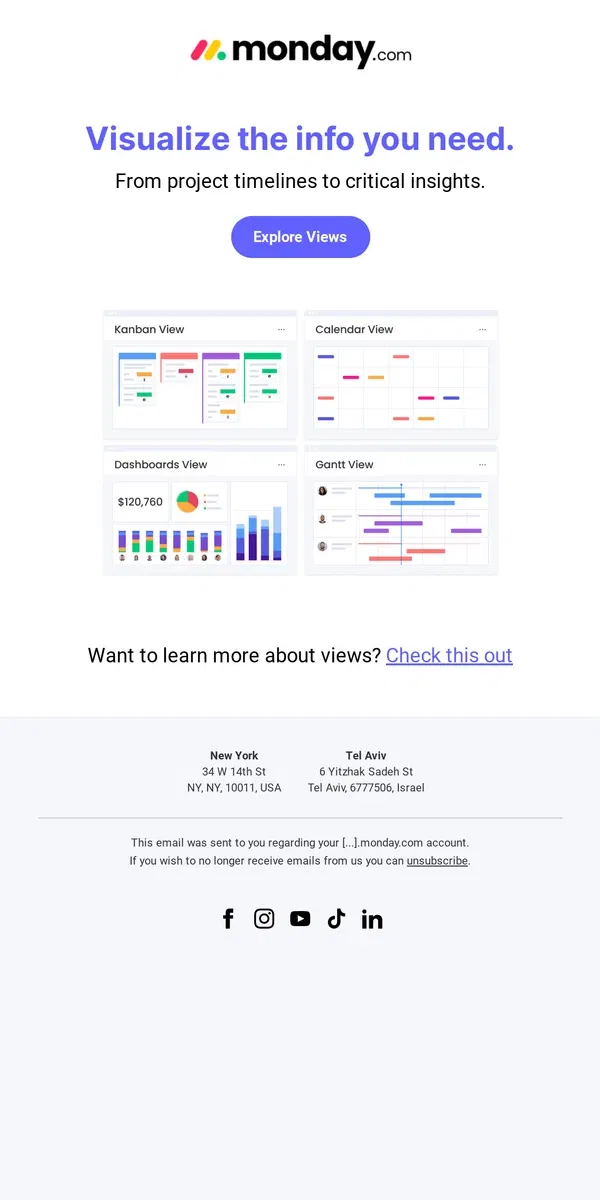 Email from monday.com. Get all the insights you need 📈