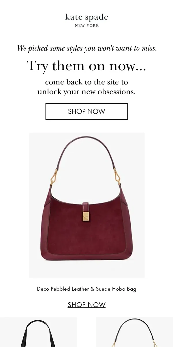 Email from Kate Spade. You have great taste!