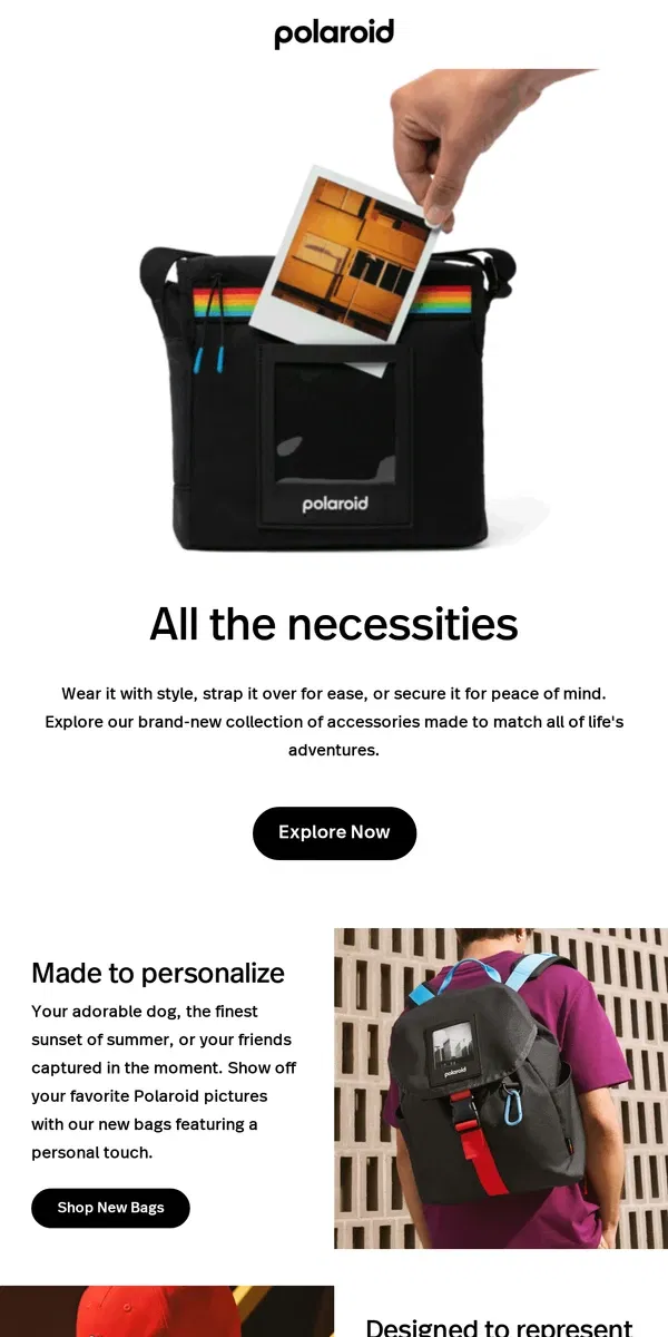 Email from Polaroid. Hey, time for new accessories!