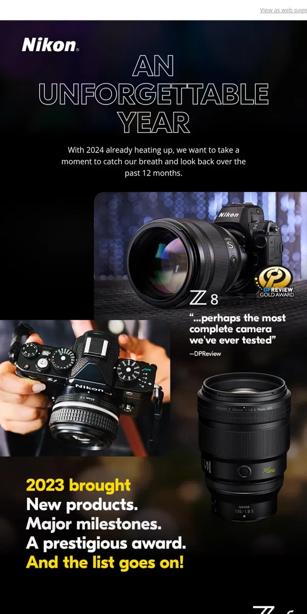 Email from Nikon. Let's go 2024!