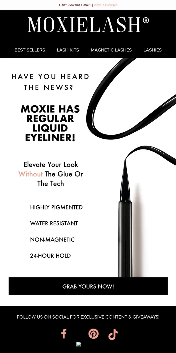 Email from MoxieLash. 👀New Product?!