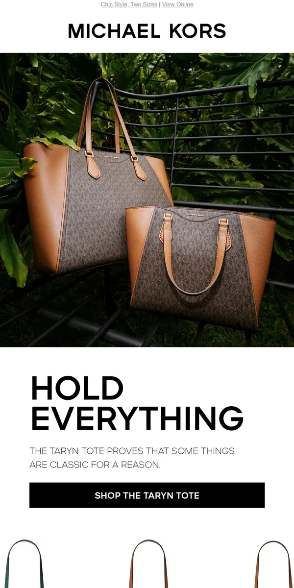 Email from Michael Kors. The Ultimate Office Bag