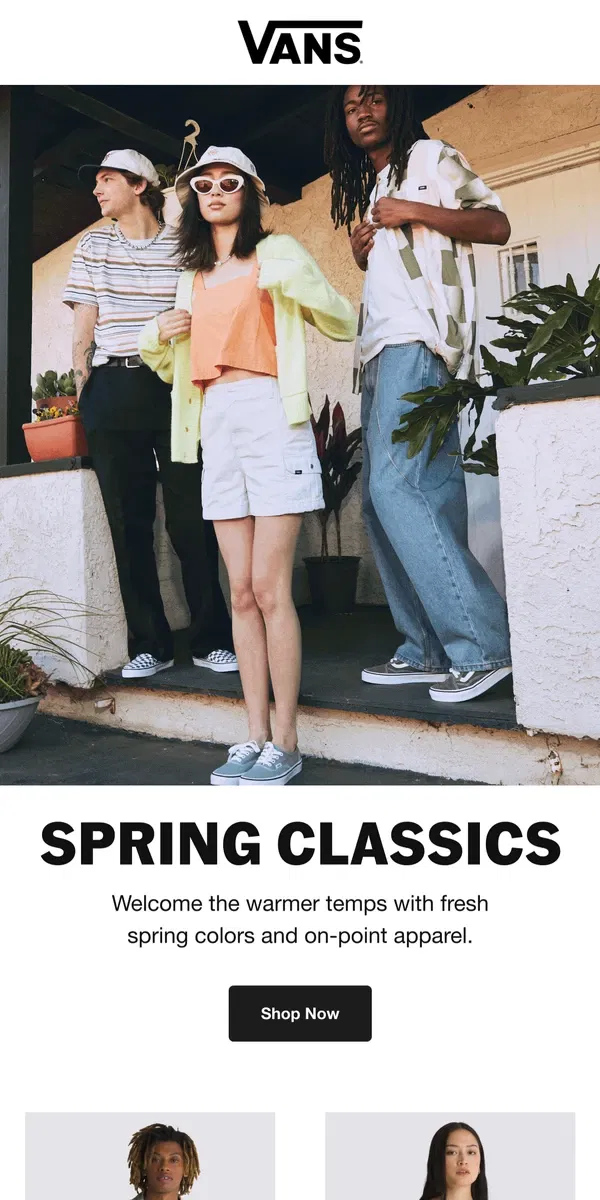 Email from Vans. ALL THINGS SPRING ☀️