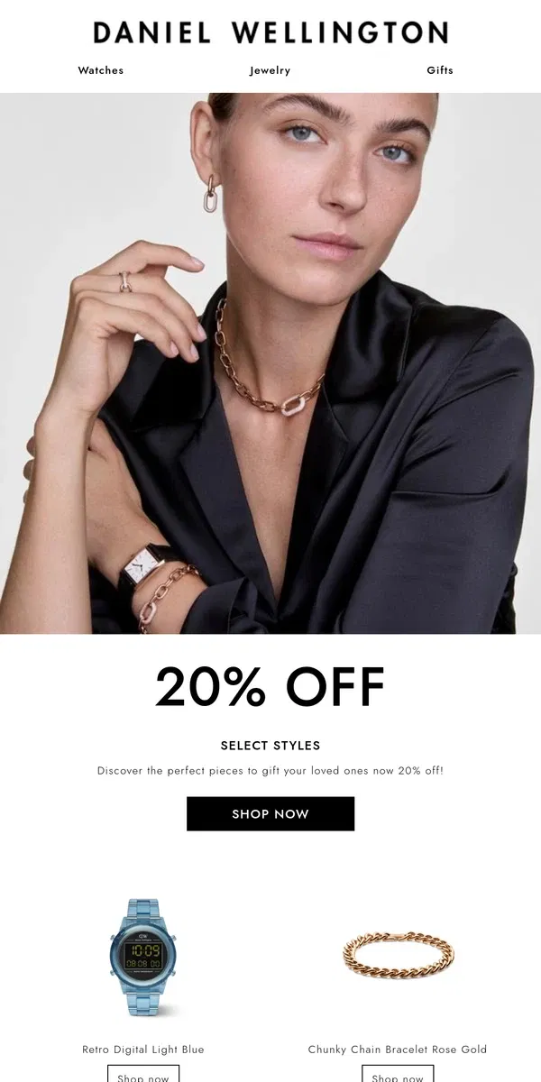 Email from Daniel Wellington. 20% OFF | You'll ❤️ This Sale