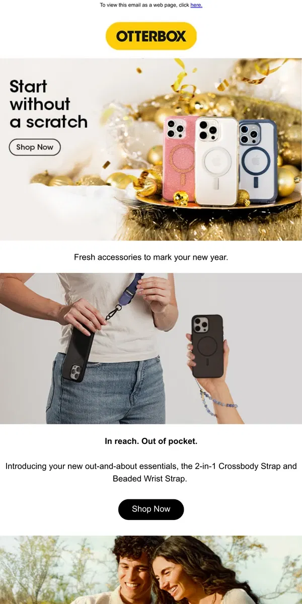 Email from OtterBox. Mark the new year your way