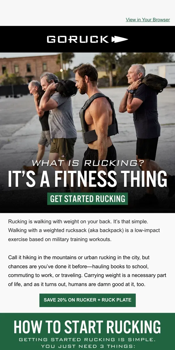 Email from GORUCK. It’s That Simple.