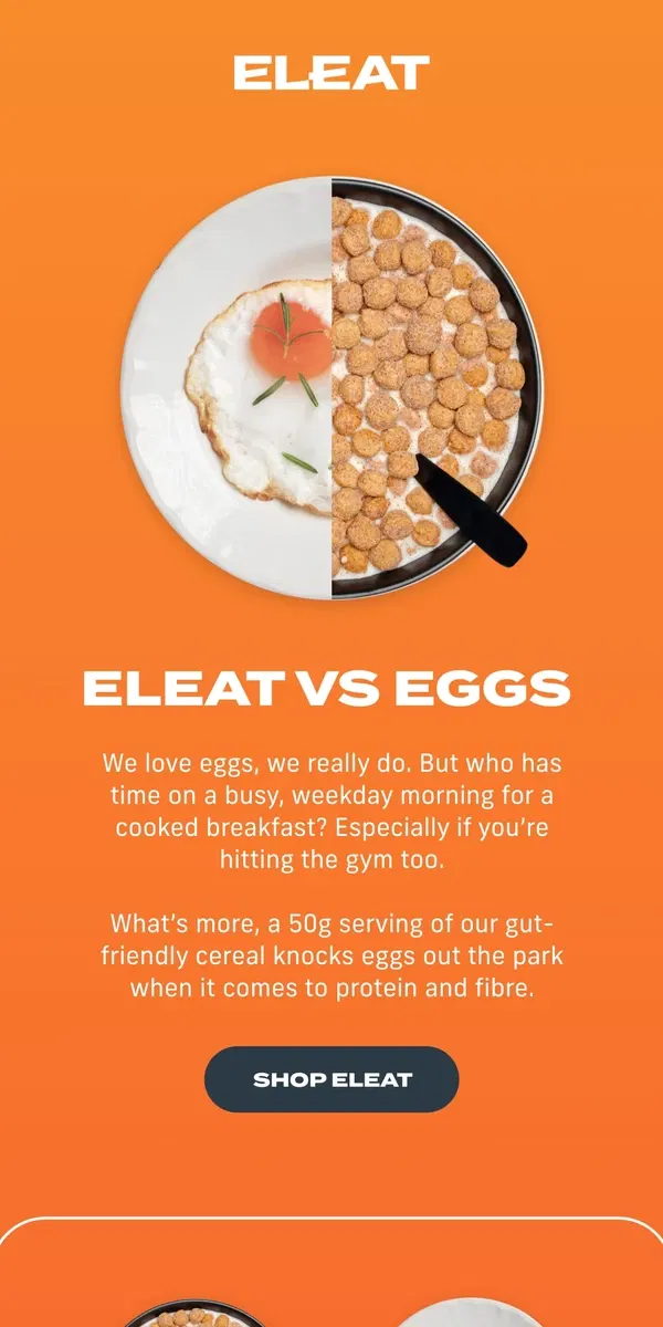 Email from ELEAT. ELEAT vs Eggs 🏆