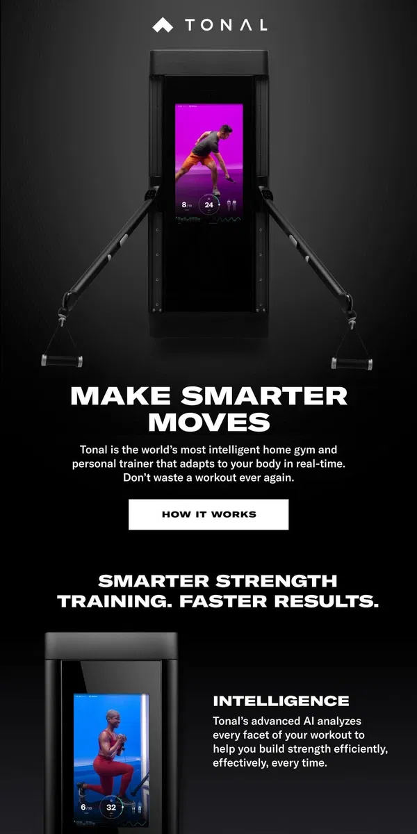 Email from Tonal. Get stronger, faster.