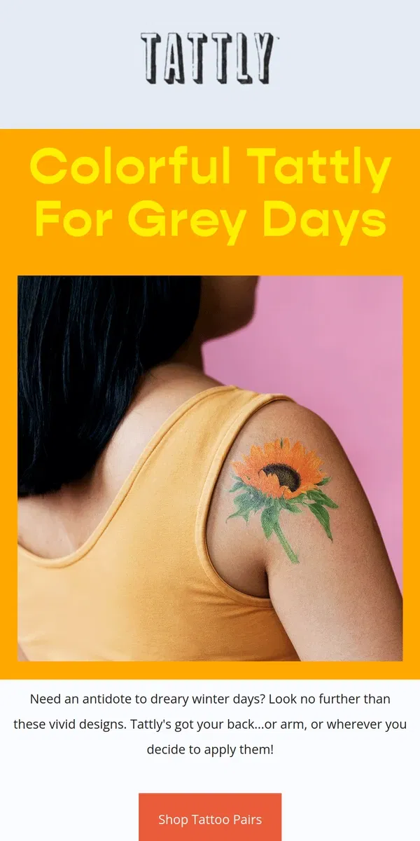 Email from Tattly. Brighten Your Day With Tattly