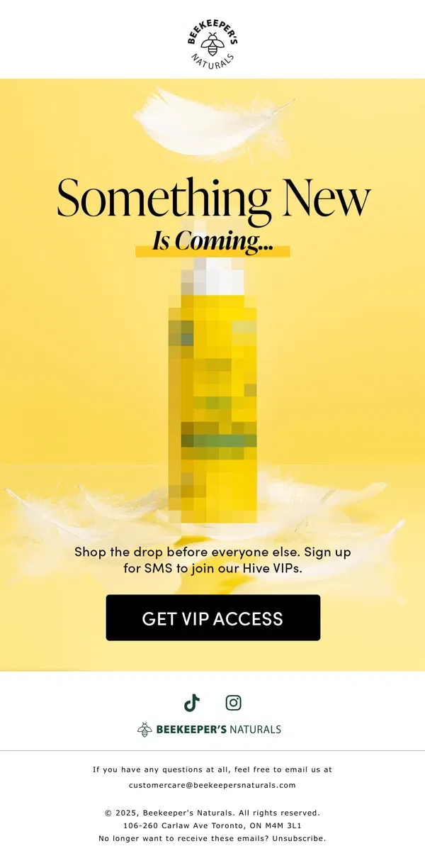 Email from Beekeeper's Naturals. Don’t Miss Our NEWEST Drop  👀