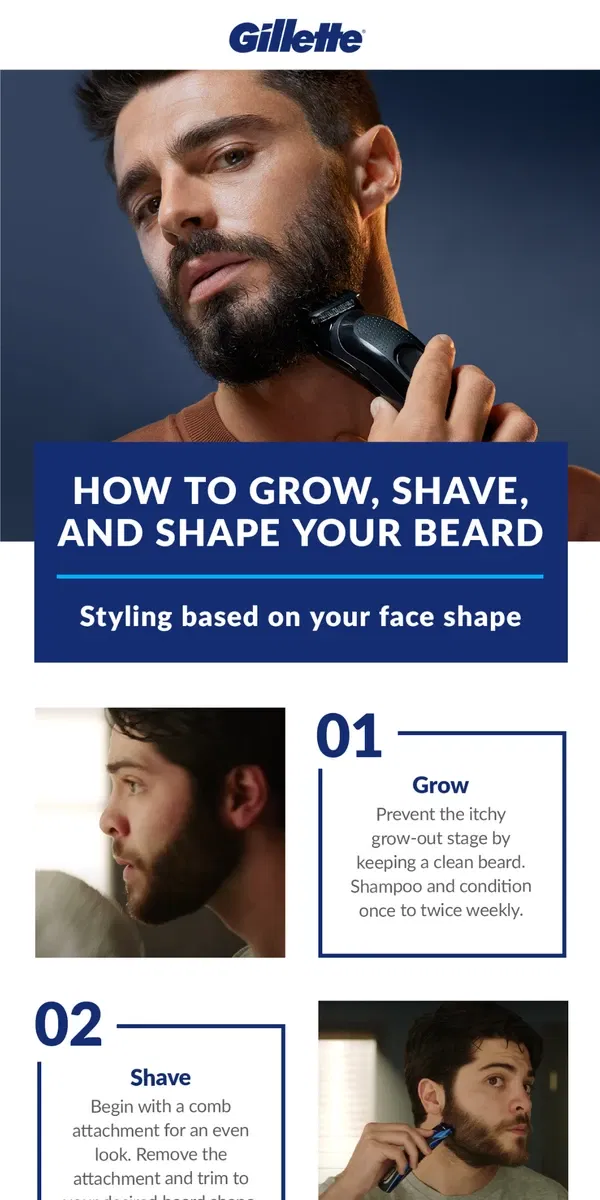 Email from Gillette. Beard care for rainy fall days! 🌧️