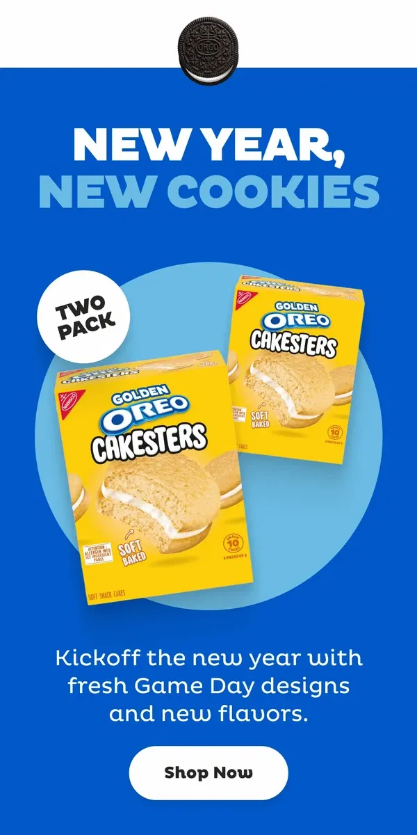 Email from OREO. New Year & New Cookies — Meet the Lineup!