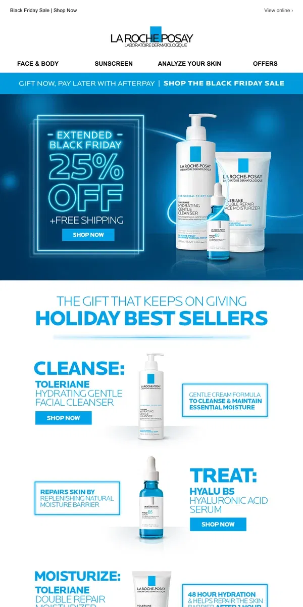 Email from La Roche-Posay. THE SALE IS ON | 25% off & more!