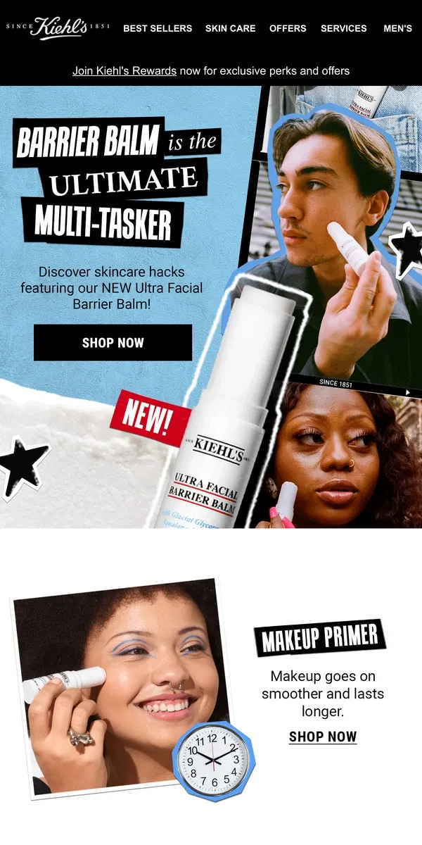 Email from Kiehl's. 4 Ways To Use Barrier Balm 💦