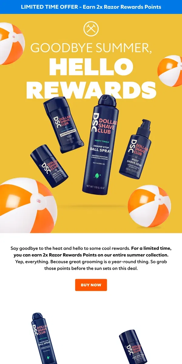 Email from Dollar Shave Club. Last call, seriously ☎️