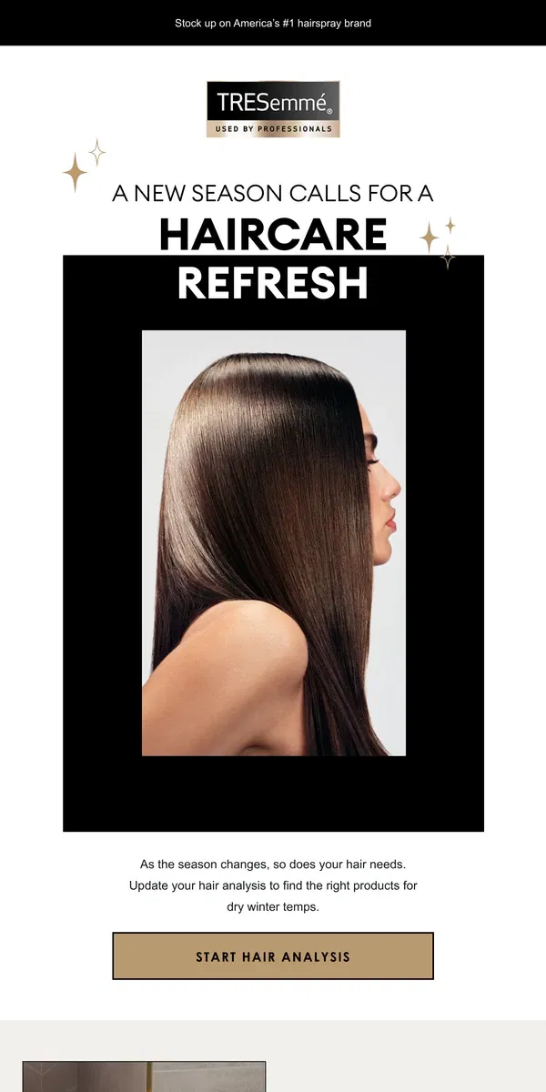 Email from TRESemmé. ❄️ Save on winter hair TLC