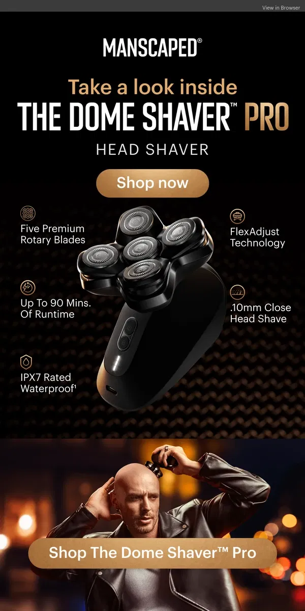 Email from MANSCAPED. Ditch your disposable razor