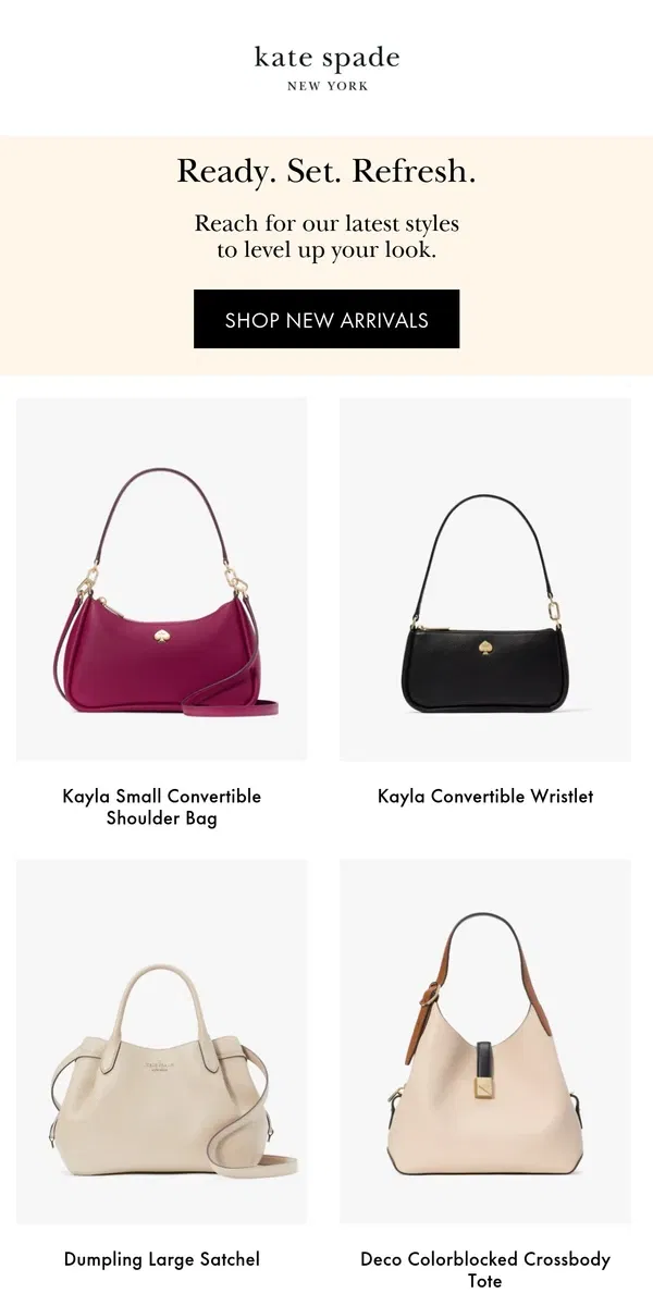 Email from Kate Spade. Your new favorites are waiting