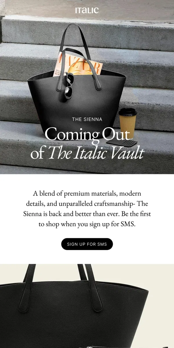 Email from Italic. Something Extraordinary is Coming…