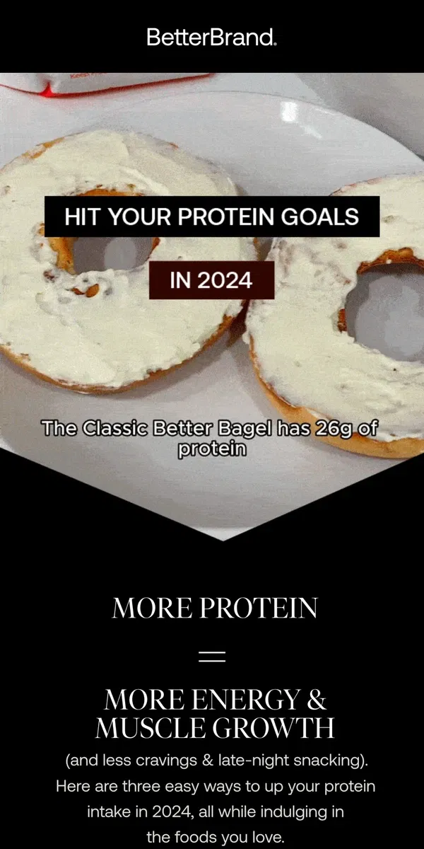 Email from BetterBrand. 💪 New Year’s Resolution: More Protein