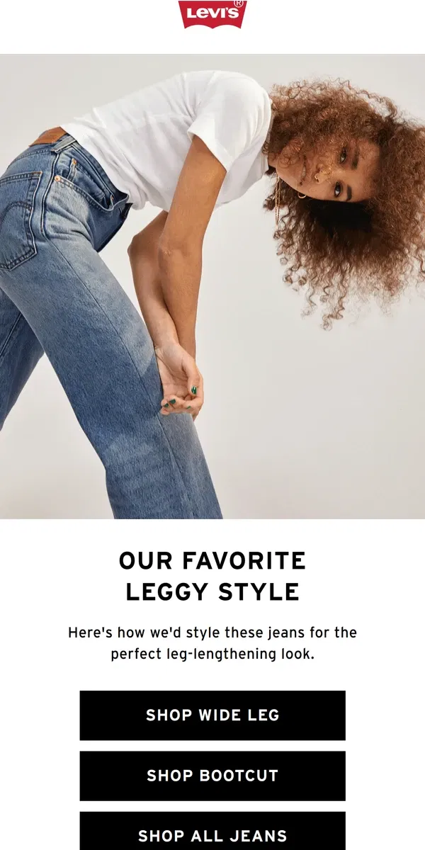 Email from Levi's. As seen on your feed