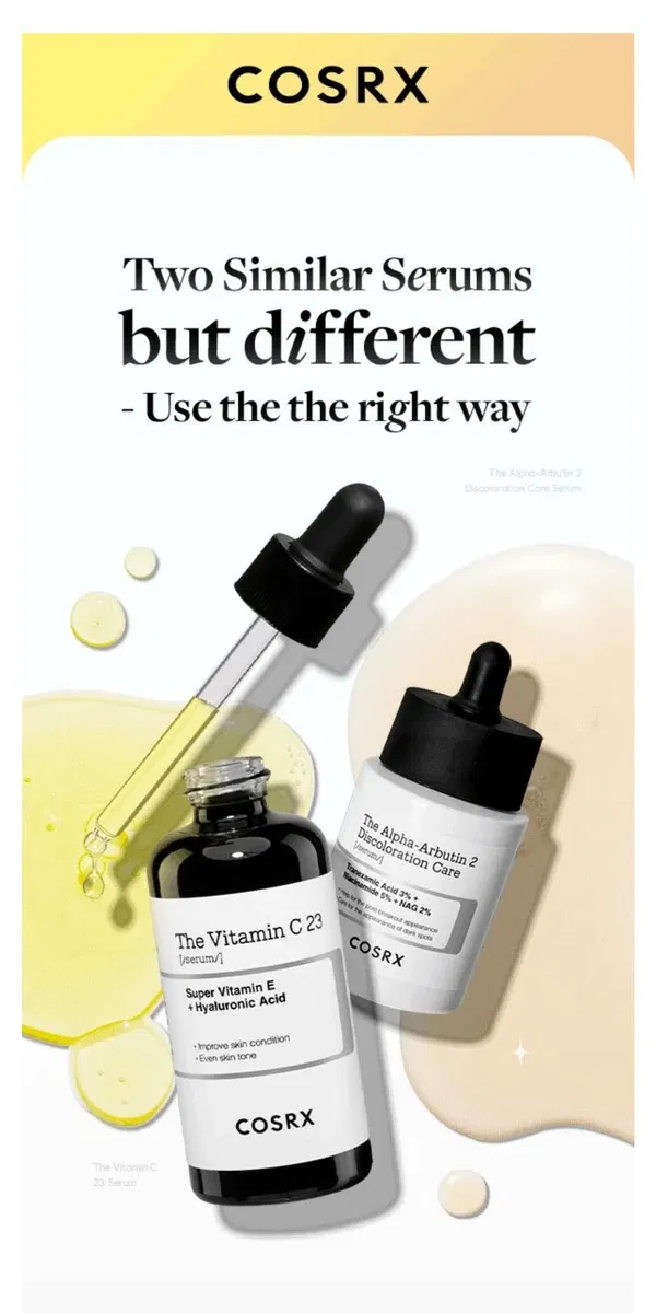 Email from COSRX. Upgrade your glow: Daily brightening care!✨