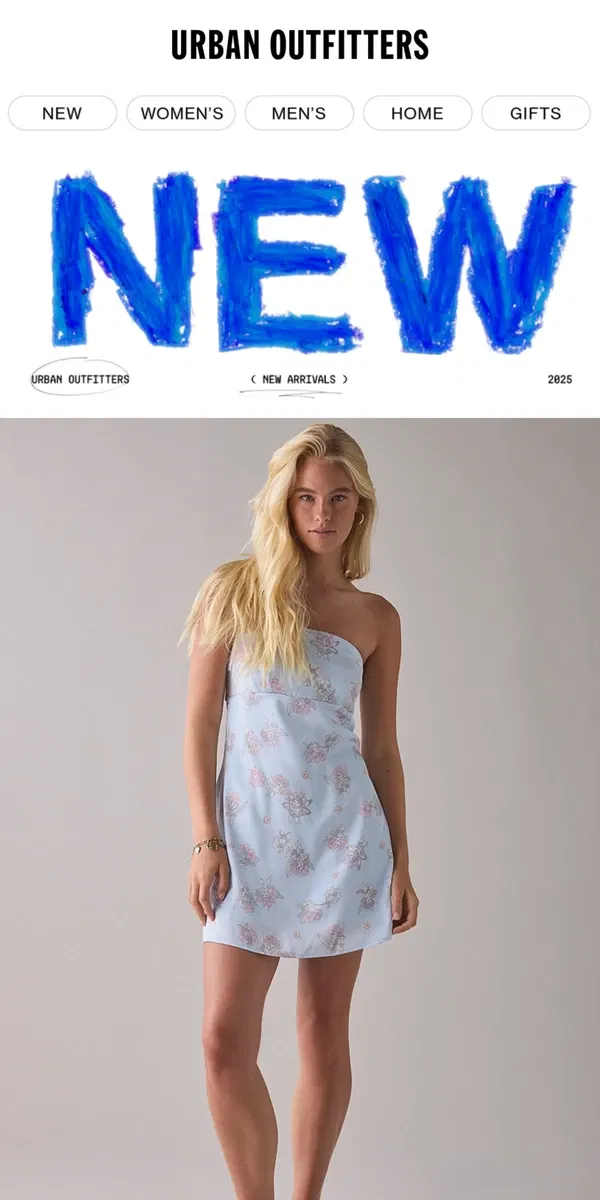 Email from Urban Outfitters. all new and just for you
