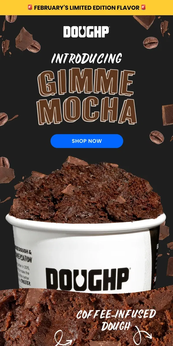 Email from Doughp. Gimme Mocha drops in 3... 2... 1...