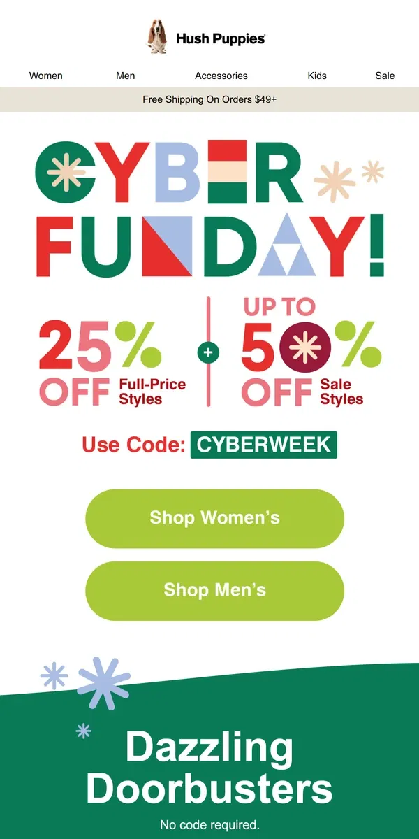 Email from Hush Puppies. ⌛️ Last Chance for Cyber Week Deals!