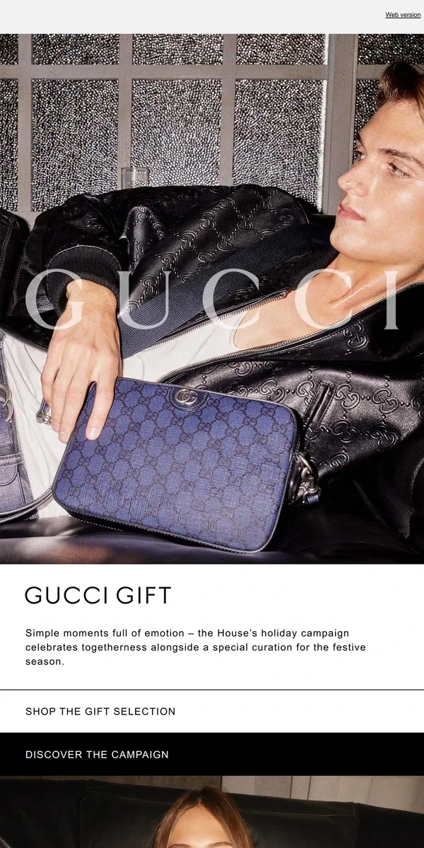 Email from GUCCI. Gucci Gift for the Holidays