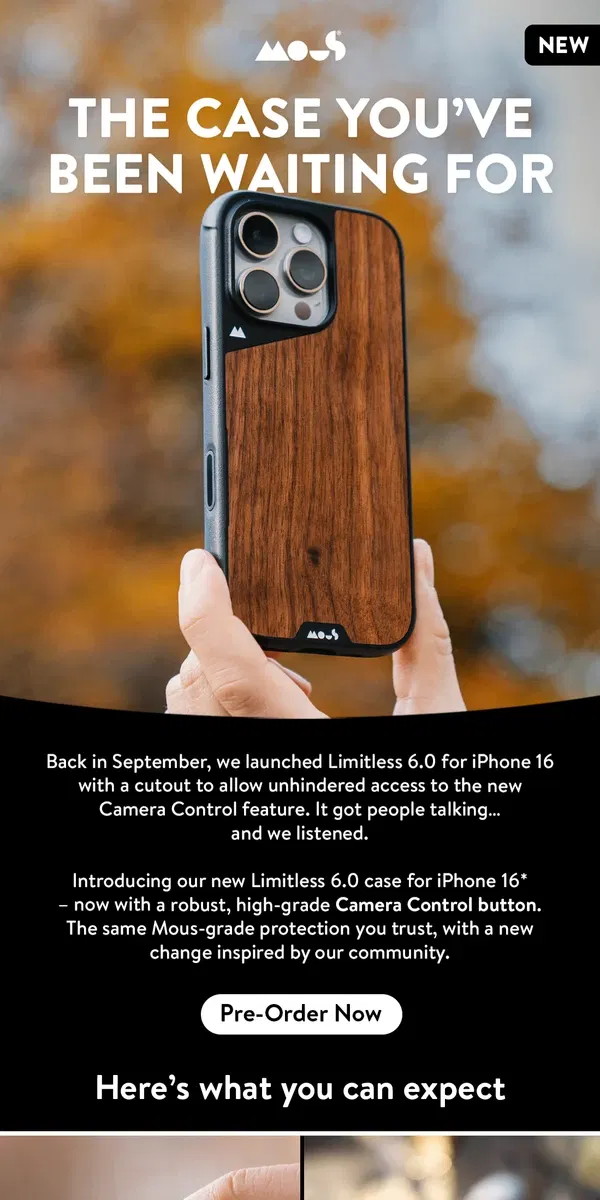 Email from Mous. The most talked-about iPhone case – now updated!