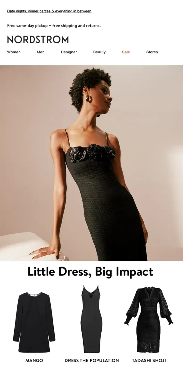 Email from Nordstrom. The LBD does it all