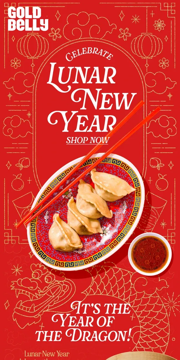 Email from Goldbelly. 🌙 Lunar New Year – Kee Wah Bakery + Nom Wah + Shirley Chung!🧧