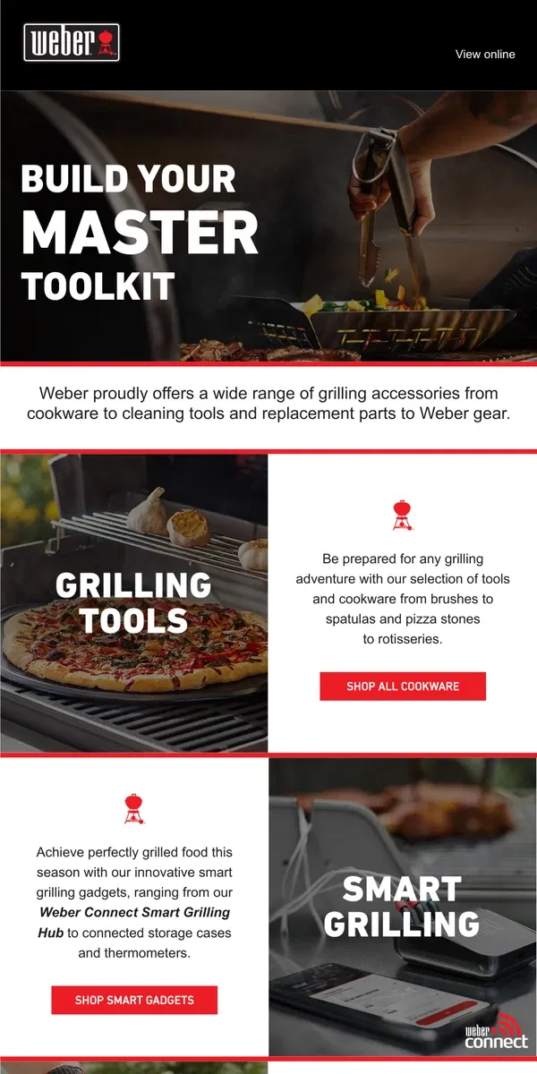 Email from Weber. Every grill master needs these.