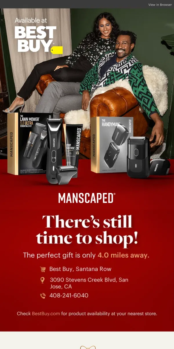 Email from MANSCAPED. Best Buy® + MANSCAPED® = your perfect gifting destination