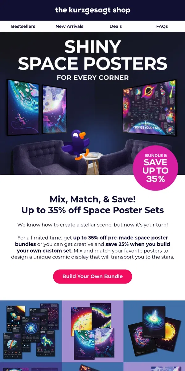 Email from Kurzgesagt. ✨ Create Your Own Cosmic Masterpiece!