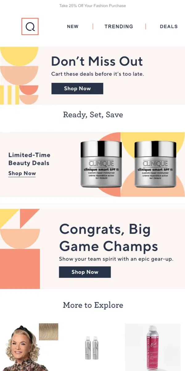 Email from QVC. Time's Running Out...Save Now