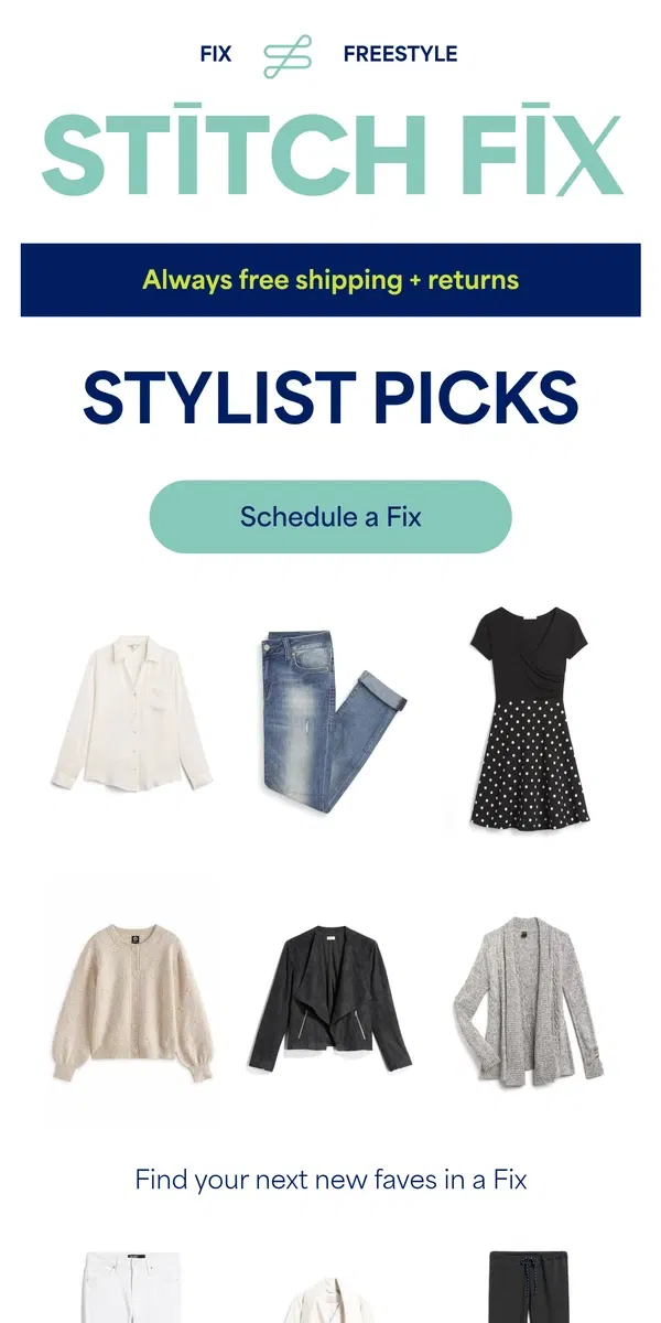 Email from Stitch Fix. Love at first look ❣️