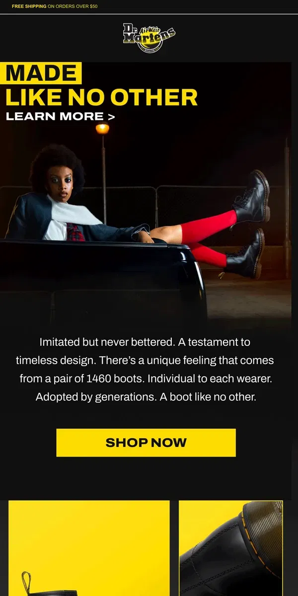 Email from Dr. Martens. Feeling like winter out there?