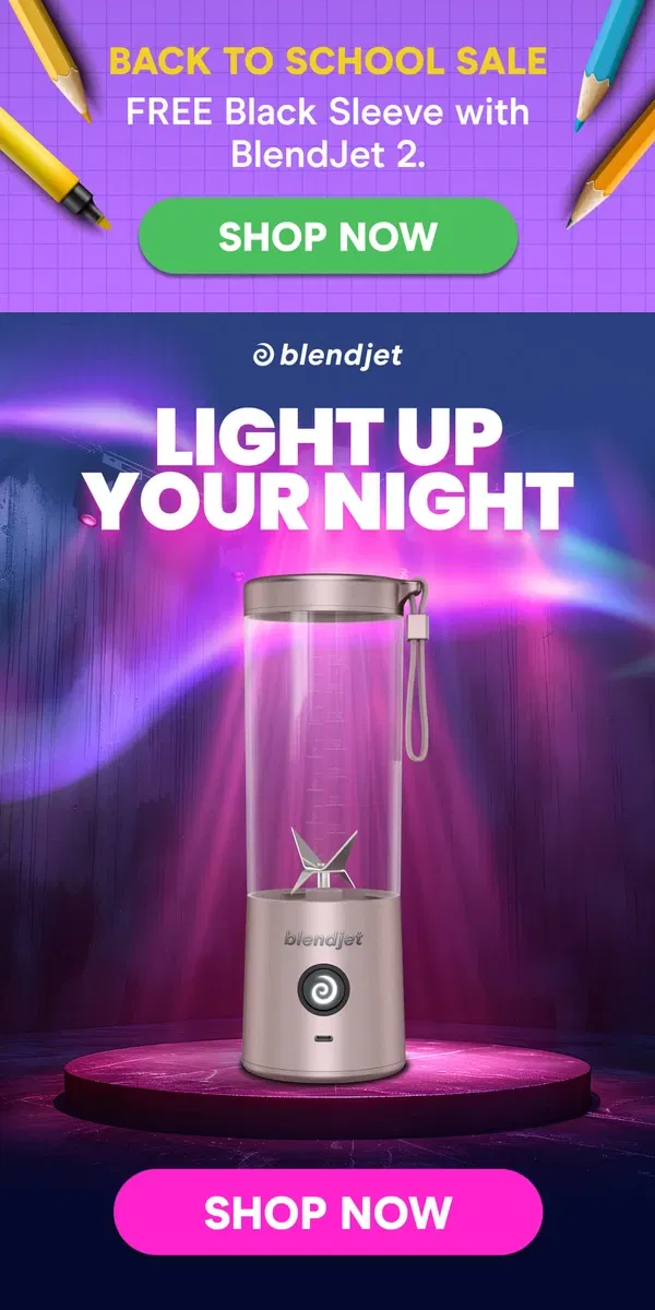 Email from BlendJet. Who said s'mores are just for camping?