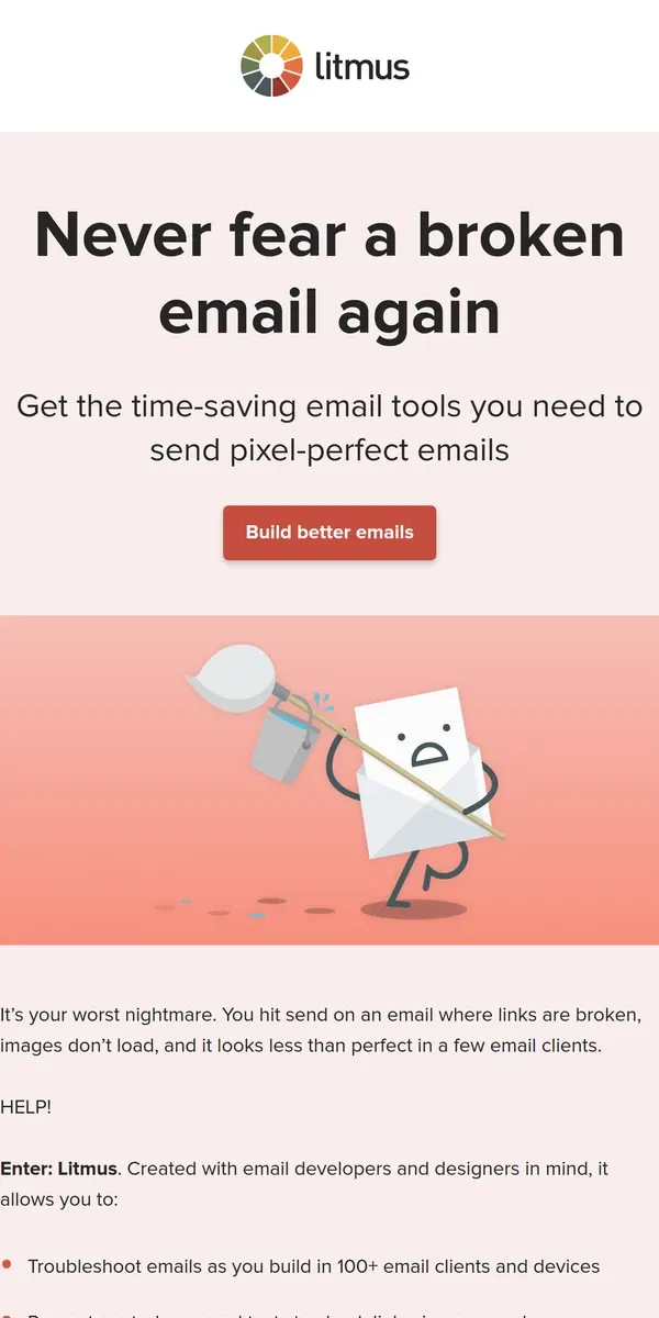 Email from Litmus. Discover a better way to design, code, and test your emails