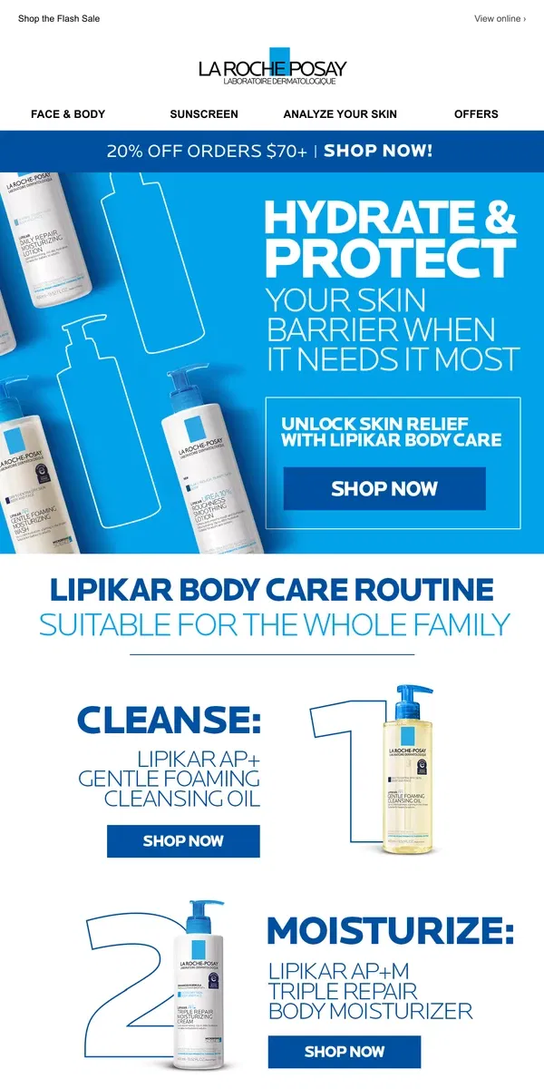 Email from La Roche-Posay. Heart it? Cart it!