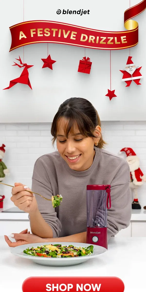 Email from BlendJet. Dress your salad in holiday cheer! 🥗