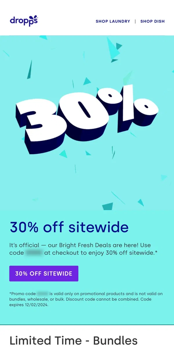 Email from Dropps. Black Friday Deals are HERE!