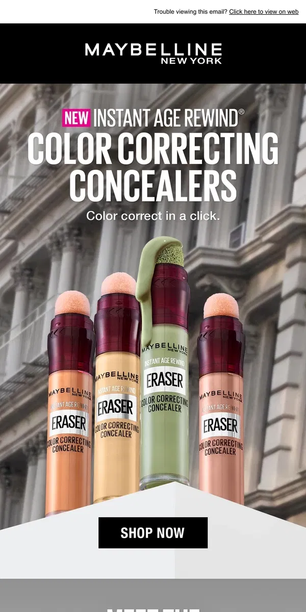 Email from Maybelline. Your fav concealer got a NEW best friend...🤝