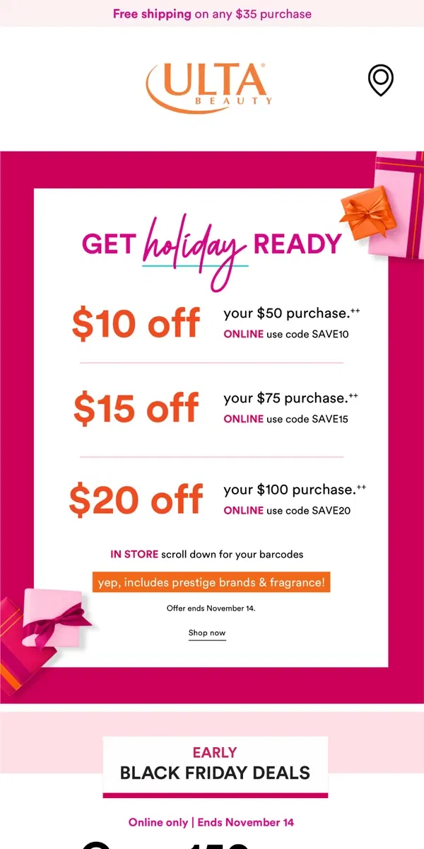 Email from Ulta Beauty. ✨ Up to 40% off | Four days only! ✨