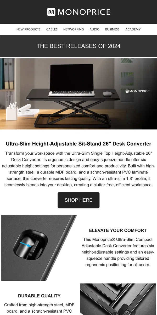 Email from Monoprice. Our Best Office Products of 2024! ✨